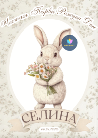 Книжка за оцветяване Зайчето питър